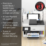 GX6021 All-In-One Wireless Supertank Printer-For Businesses [Print, Copy, Scan and ADF], White - Image 3