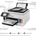 GX6021 All-In-One Wireless Supertank Printer-For Businesses [Print, Copy, Scan and ADF], White - Image 2