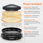 Pro plus 2 Infra-Red Oven, Countertop, Convection, Cook Fresh or Frozen, No Defrosting or Preheating, Cook Healthy, 360 Surround Heat, Adjustable Temps, 100 Presets, 50 Memory, Tough Power Dome - Image 8