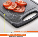 Kitchen Cutting Board (Set of 3),Professional Chopping Boards Sets,Dishwasher Safe Cutting Boards with Juice Grooves & Carrying Handle & No BPA - Image 4