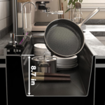 Dual Smart Waterfall Kitchen Sink Modern Kitchen Sink Single Bowl Digital Sink with Soap Dispenser Stainless Steel Sink with Pull-Out Faucet Workstation Sink with Honeycomb(29.5X18.1In) - Image 7