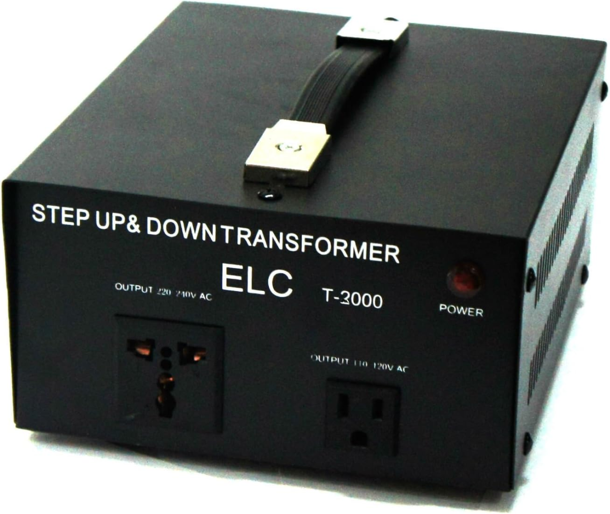 T Series 3000 Watt Voltage Converter Transformer - Step Up/Down - 110V to 220V / 220V to 110V Power Converter - Circuit Breaker Protection, CE Certified [3-Years Warranty] - Image 1
