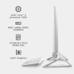 Inspiron 5430 All in One Desktop - 23.8-Inch FHD (1920 X 1080) Display, Intel Core 3-100U, 8GB DDR4 RAM, 512GB SSD, Intel Graphics, Windows 11 Home, Onsite Service - White - Image 7