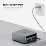 EQR6 AI Mini PC, AMD Ryzen 9 6900Hx(6Nm, 8C/16T) up to 4.9Ghz, Mini Computer 24GB DDR5 RAM 1TB M.2 PCIE4.0 SSD, Micro PC 4K@60Hz Dual Display, Built-In PSU Copilot Wifi6/Bt5.2/1000Mbps - Image 2