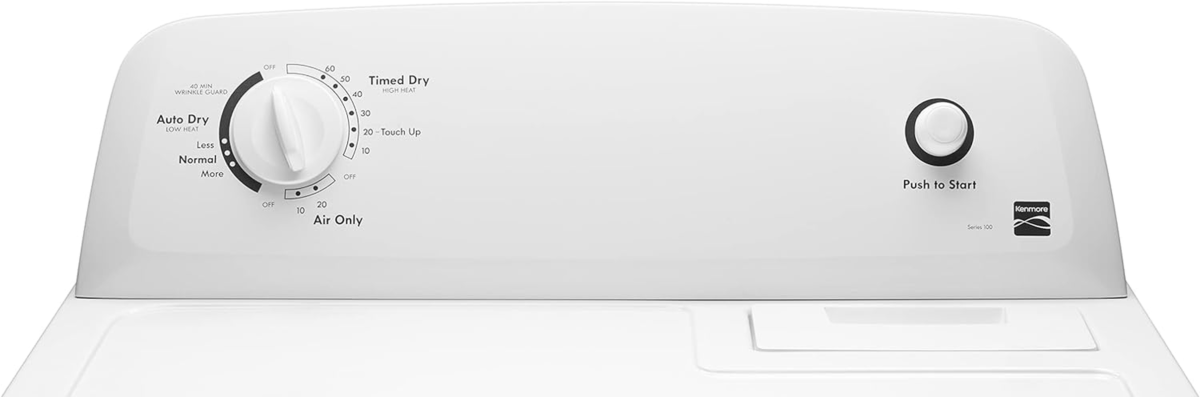 Electric Dryer with Wrinkle Guard and Auto Dry, Electric Laundry Drying Machine 6.5 Cu. Ft. Capacity White - Image 7