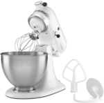Classic Series 4.5 Quart Tilt-Head Stand Mixer K45SS, White - Image 3
