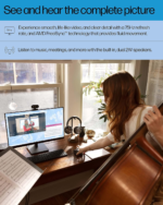 27H Full HD Monitor - Diagonal - IPS Panel & 75Hz Refresh Rate - Smooth Screen - 3-Sided Micro-Edge Bezel - 100Mm Height/Tilt Adjust - Built-In Dual Speakers - for Hybrid Workers,Black - Image 3