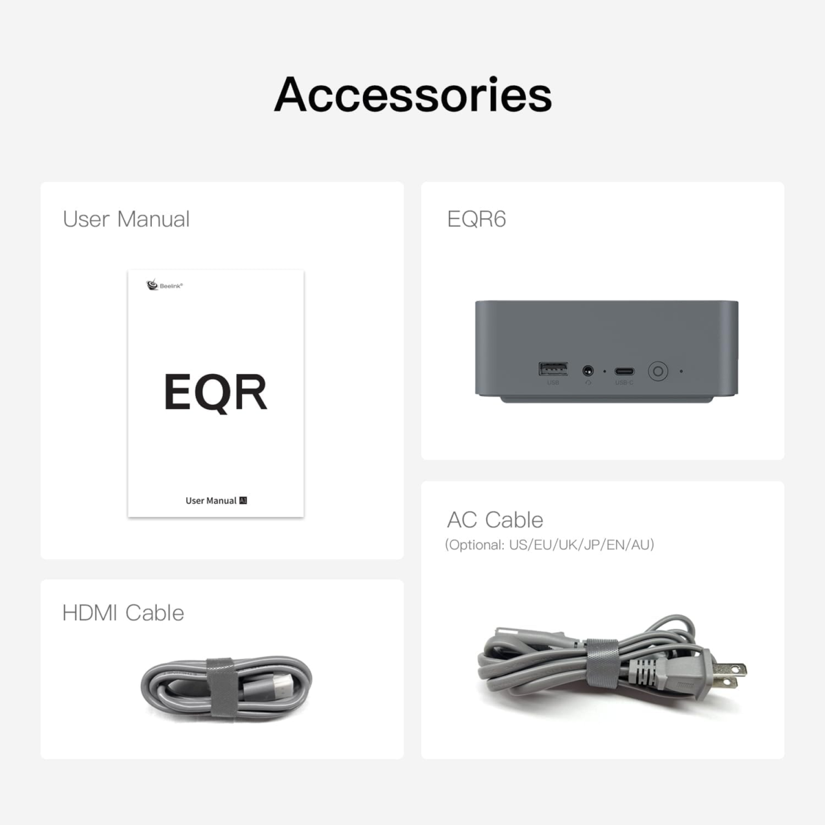 EQR6 AI Mini PC, AMD Ryzen 9 6900Hx(6Nm, 8C/16T) up to 4.9Ghz, Mini Computer 24GB DDR5 RAM 1TB M.2 PCIE4.0 SSD, Micro PC 4K@60Hz Dual Display, Built-In PSU Copilot Wifi6/Bt5.2/1000Mbps - Image 8