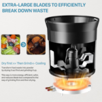 Electric Composter for Kitchen Indoor: 3.8L Large Capacity Odorless Composter Kitchen Counter, Smart Auto Garbage Disposal Home Compost Machine with Timer Display, Turn Waste to Pre-Compost for Plants - Image 5