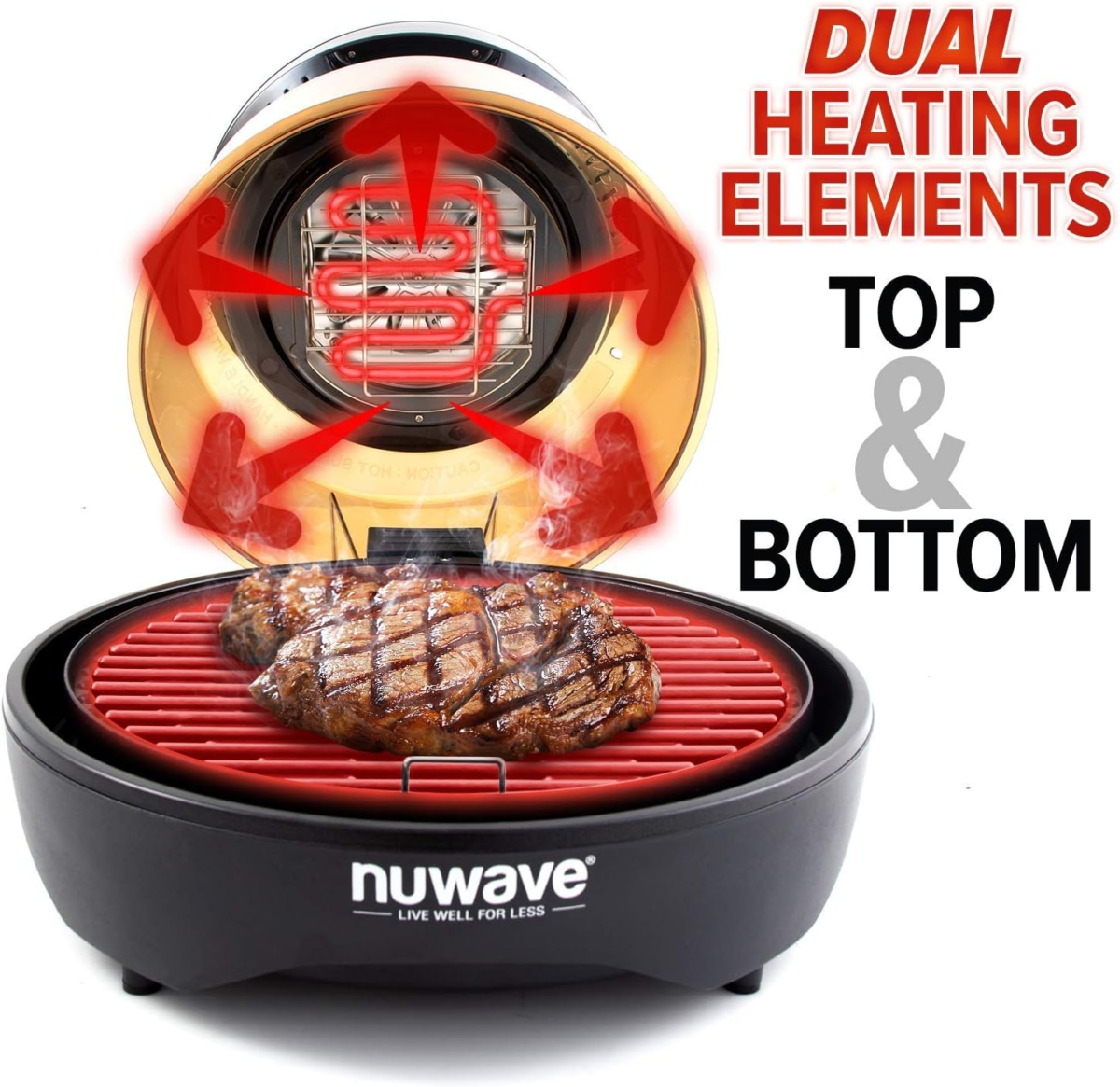 Primo Grill Oven PFAS Free Countertop Oven with Convection Top & Grill Bottom, Smart Thermometer, Perfect for Cooking Frozen or Fresh with Surround Heat for Flawless Results - Image 6