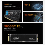 EQR6 AI Mini PC, AMD Ryzen 9 6900Hx(6Nm, 8C/16T) up to 4.9Ghz, Mini Computer 24GB DDR5 RAM 1TB M.2 PCIE4.0 SSD, Micro PC 4K@60Hz Dual Display, Built-In PSU Copilot Wifi6/Bt5.2/1000Mbps - Image 6