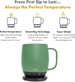 Nextmug - Temperature-Controlled, Self-Heating Coffee Mug (Sage - 14 Oz.) - Image 2