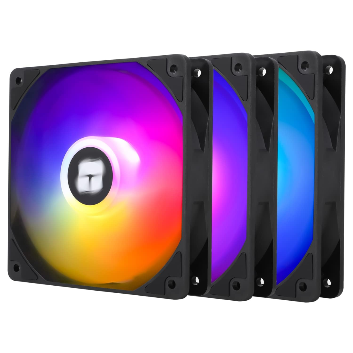 TL-C12C-S X3 CPU Fan 120Mm ARGB Case Cooler Fan, 4Pin PWM Silent Computer with S-FDB Bearing Included, up to 1550RPM Cooling Fan（3 Quantities） - Image 1