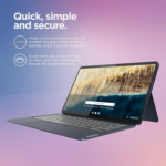 Chromebook Duet 5 2-In-1 Tablet Laptop W/Detachable Keyboard (13.3" FHD OLED Touchscreen, 8-Core Qualcomm CPU, 4GB RAM, 128GB Emmc) IST Stylus, Wi-Fi, 8MP Webcam, Chrome OS, Abyss Blue, 2024 - Image 4